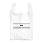 アイジロタウン出張販売店の全休符（黒字） Reusable Bag