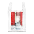 黒猫デザインのエーゲ海の猫　赤い扉 Reusable Bag
