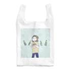 まみっこのお店のポップコーンと映画が好きな女の子。 Reusable Bag