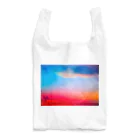 NEON LIGHT STARSの赤富士ひのまる空 Reusable Bag