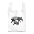 バクの森 〜マレーバクや動物イラストのグッズ 〜のAnimals シリーズ 〜マレーバクの親子〜 Reusable Bag