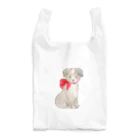 小さな星の庭の赤いリボンの犬 Reusable Bag