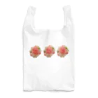 お花の双葉の薄いピンクカーネーション(3連) Reusable Bag