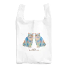 chaCo life with color&natureの白猫にゃんこエコバッグ(油絵) Reusable Bag