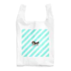 shimajiのミケネコ便（ミントブルーストライプ） Reusable Bag