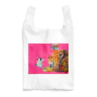 MOCCHIのカラフルショップのペンギンとライオンエコバッグ Reusable Bag