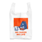 トマトマーケットのNO SUPER,NO LIFE(レッド) Reusable Bag