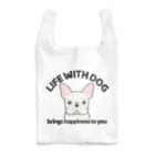 efrinmanの犬と共に（フレンチブル/白系）  Reusable Bag