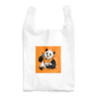 夜の春の砂浜のPanda and GOHAN ロゴなし Reusable Bag