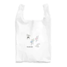 バレエシルエット ballet*pointe_pon*の鳥獣戯画×バレエ【プレバレエ】 Reusable Bag