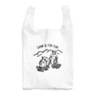 Too fool campers Shop!のCAMP IS FOR FUN01(黒文字) Reusable Bag