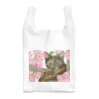 ミケとキジシロの花見猫♪サビ猫とメジロ Reusable Bag