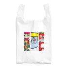 creative NAOのオカッパ娘&リーゼントおばけ&クマキン Reusable Bag