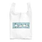 小鳥と映画館のシャム猫 グリーン Reusable Bag