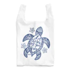 Astrio SUZURI店のヘナ柄ウミガメ Reusable Bag