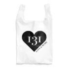 131の131ハート黒ロゴ Reusable Bag