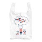 8anna storeのHAPPY HAPPY HAPPY！上を向いて笑おう！夏バージョン Reusable Bag