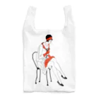 Fred Horstmanのアート  アール デコ ポスター スタイル デザイン  Art Deco Poster Style Design Woman Reusable Bag