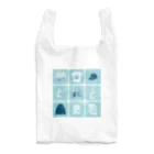 Teal Blue CoffeeのTealBlueItems _Cube BLUE Ver. エコバッグ