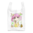 しろくろぷぅじぃのドーナツしろぷぅ（キラキラ） Reusable Bag