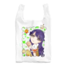 しろくろぷぅじぃのドーナツくろじぃ（キラキラ） Reusable Bag