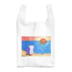 I-z-m-y's worksの沈みゆく夕日を見つめるネコ ～二人の世界～ Reusable Bag