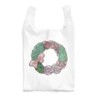 oiabuemoのリボンと薔薇のリース Reusable Bag