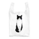小鳥と映画館のお利口さんのハチワレちゃん Reusable Bag