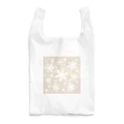 bantone の雪の結晶とドット（ベージュ） Reusable Bag