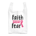 Fred HorstmanのBreast Cancer - Faith Over Fear  乳がん - 恐怖 に 対する 信仰 Reusable Bag