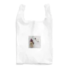 bwalnutのウッドブロック とコットンフラワー Reusable Bag