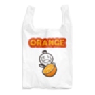 きくのらくがきのオレンジときく　（英文字入り） Reusable Bag