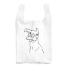 イノカ・ワイガワの重力に負けるモモ　飼い主の絵 Reusable Bag