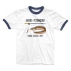 猫と釣り人のアナゴ_1 Ringer T-Shirt