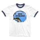 猫と釣り人のイサキ_1_C Ringer T-Shirt