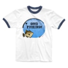 猫と釣り人のカワハギ_1_C Ringer T-Shirt