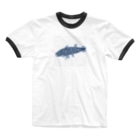 ぺんちゃんの魚市場のはらぺこシーラカンス  Ringer T-Shirt