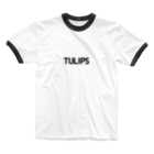 tulipsのTULIPS シンプルデザイン Tシャツ Ringer T-Shirt