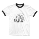 R-styleのDIY scull  1 Ringer T-Shirt
