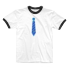 おだんごやさんのオフィスカジュアルのTシャツ Ringer T-Shirt