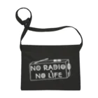 ぺんぎん24のNO RADIO NO LIFE(ホワイト) サコッシュ