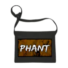 PHANT-ﾌｧﾝﾄ-のPHANT/ロゴ茶 サコッシュ