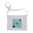 Teal Blue CoffeeのTealBlueItems _Cube BLUE Ver. サコッシュ