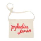 PyLadiesTokyoのPyLadies Japan 赤文字ver サコッシュ