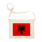 お絵かき屋さんのアルバニアの国旗 Sacoche