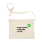 WEEKDAY FISHING CLUBのWEEK DAY FISHING CLUBロゴ アングラー サコッシュ