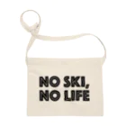 SNOW LIFE JOURNEYのNO SKI, NO LIFE サコッシュ