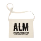 SANKAKU DESIGN STOREのAsian Lives Matter。 黒 サコッシュ