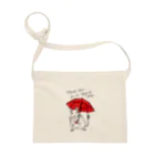 kanako-mikanのHave fun on a Rainy day (Red Umbrella) Sacoche