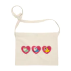 コザクラインコSHOP (kotorigoto/Lovebirdlove)の3 HEART KOZAKURA Sacoche